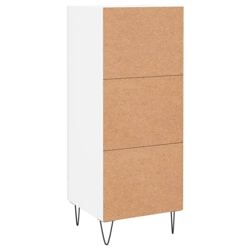 Sideboard White 34.5x34x90 cm Engineered Wood