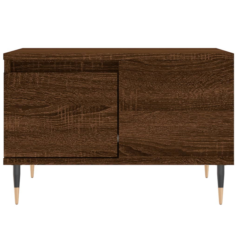 Coffee Table Brown Oak 55x55x36.5 cm Engineered Wood
