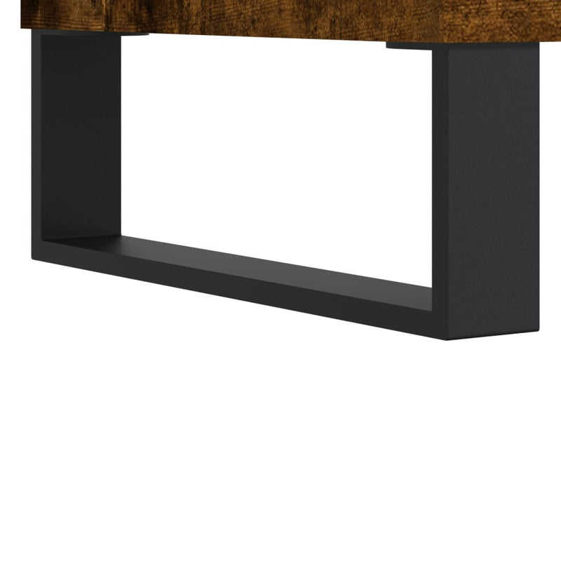 Coffee Table Smoked Oak 55x55x36.5 cm Engineered Wood
