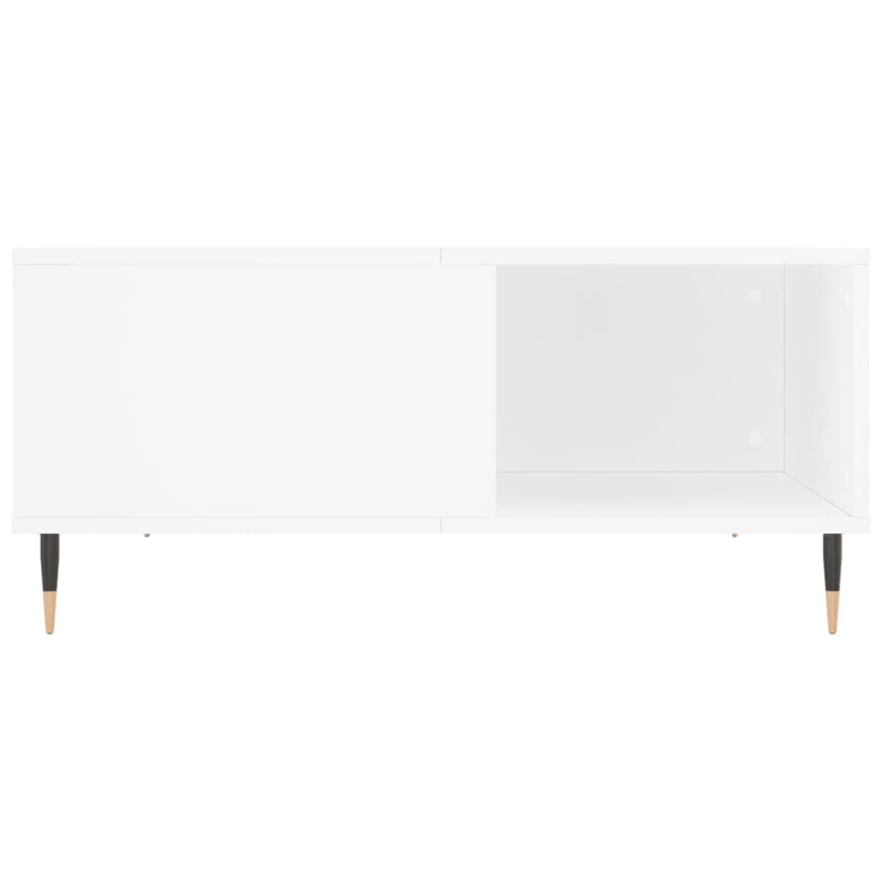 Coffee Table White 80x80x36.5 cm Engineered Wood