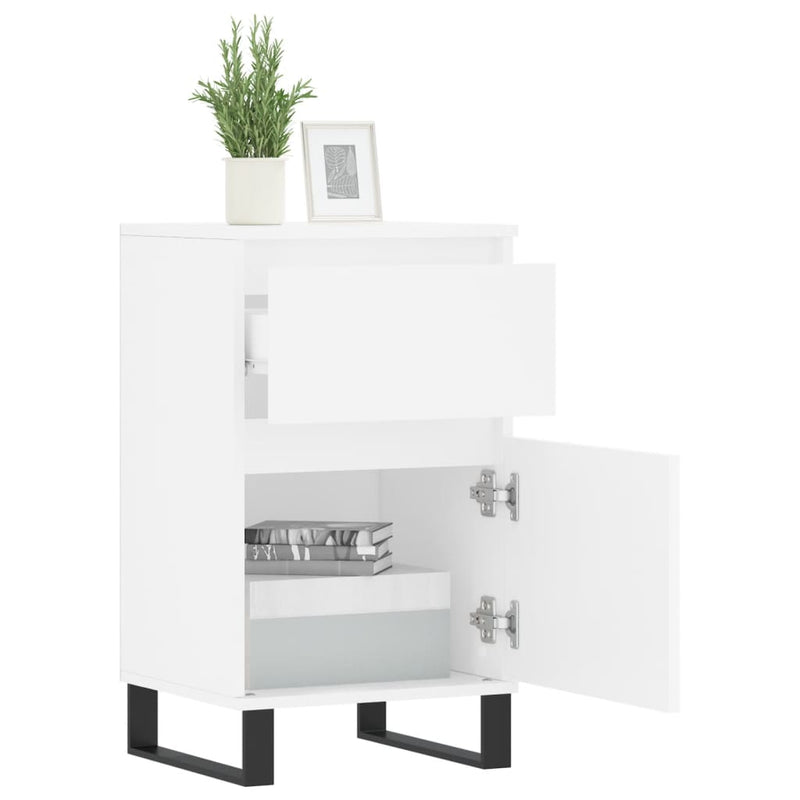 Sideboard White 40x35x70 cm Engineered Wood