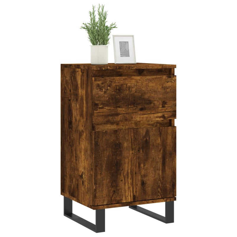 Sideboard Smoked Oak 40x35x70 cm Engineered Wood