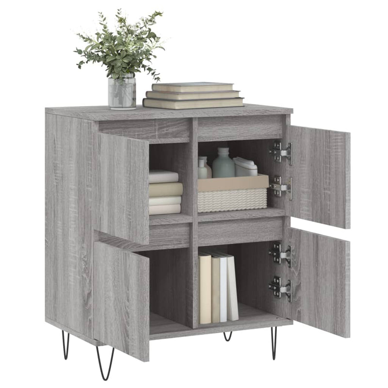 Sideboard Grey Sonoma 60x35x70 cm Engineered Wood