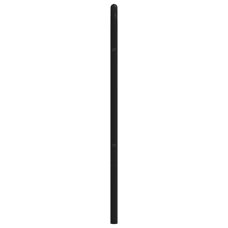Metal Headboard Black 135 cm