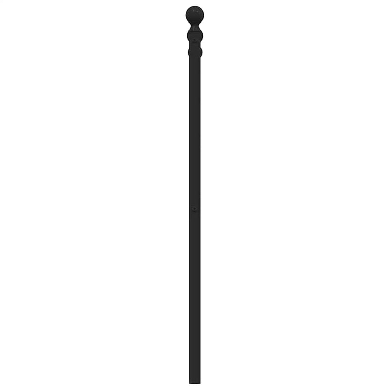 Metal Headboard Black 193 cm