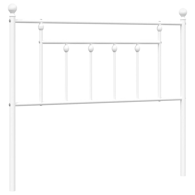 Metal Headboard White 107 cm