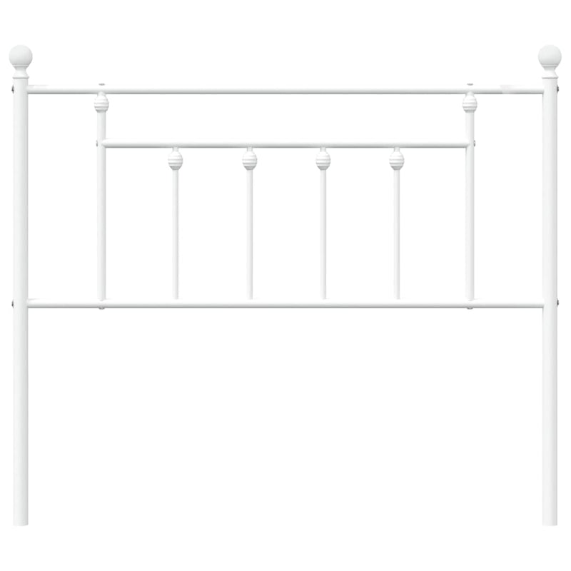 Metal Headboard White 107 cm