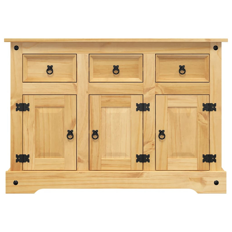 Sideboard "Corona" Brown 112x44x78 cm Solid Wood Mexican Pine