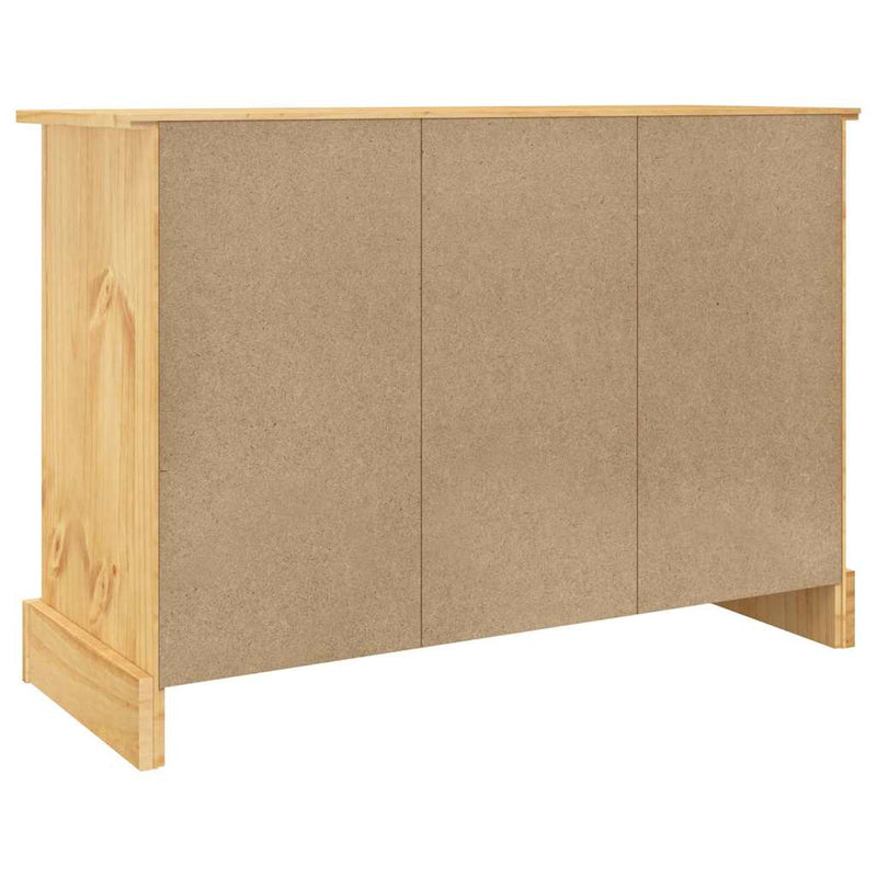 Sideboard "Corona" Brown 112x44x78 cm Solid Wood Mexican Pine