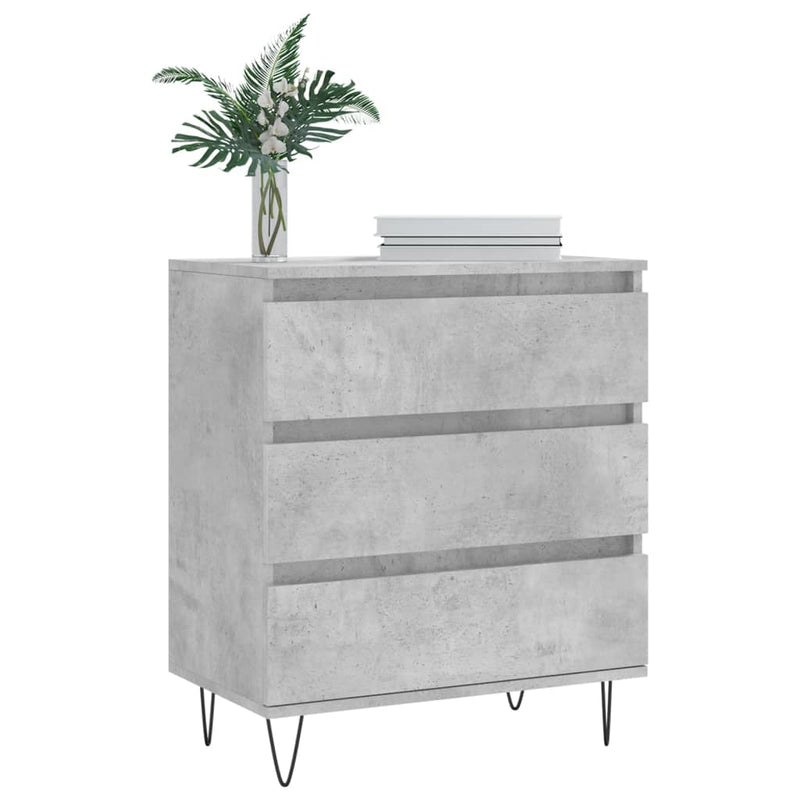 Sideboard Concrete Grey 60x35x70 cm Engineered Wood