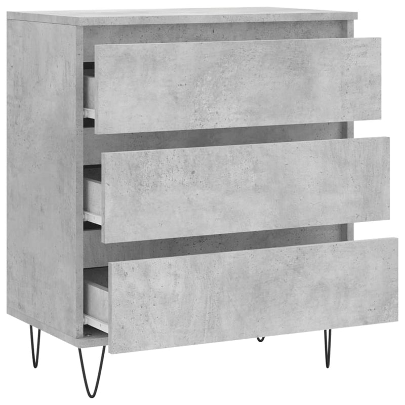 Sideboard Concrete Grey 60x35x70 cm Engineered Wood