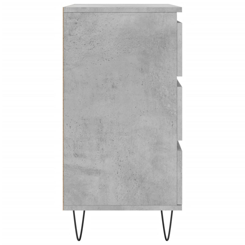 Sideboard Concrete Grey 60x35x70 cm Engineered Wood