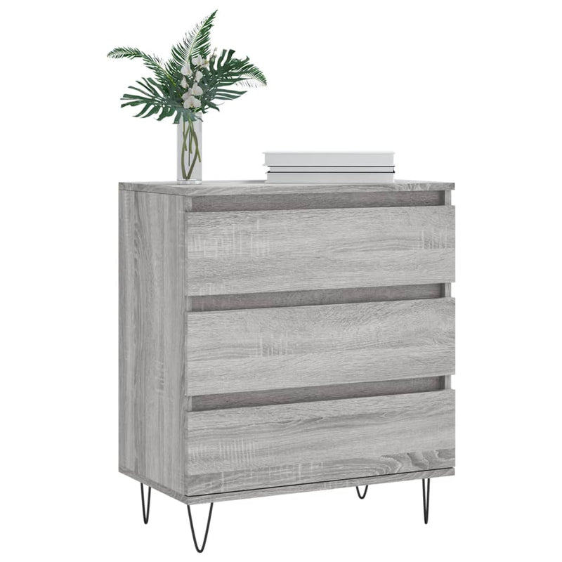 Sideboard Grey Sonoma 60x35x70 cm Engineered Wood