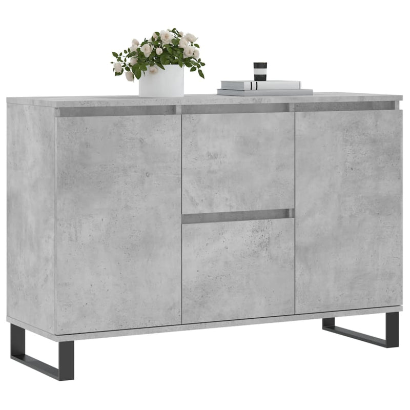Sideboard Concrete Grey 104x35x70 cm Engineered Wood