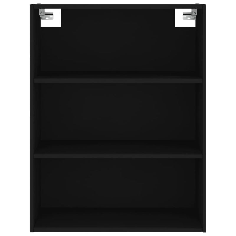 Highboard Black 69.5x34x180 cm Engineered Wood