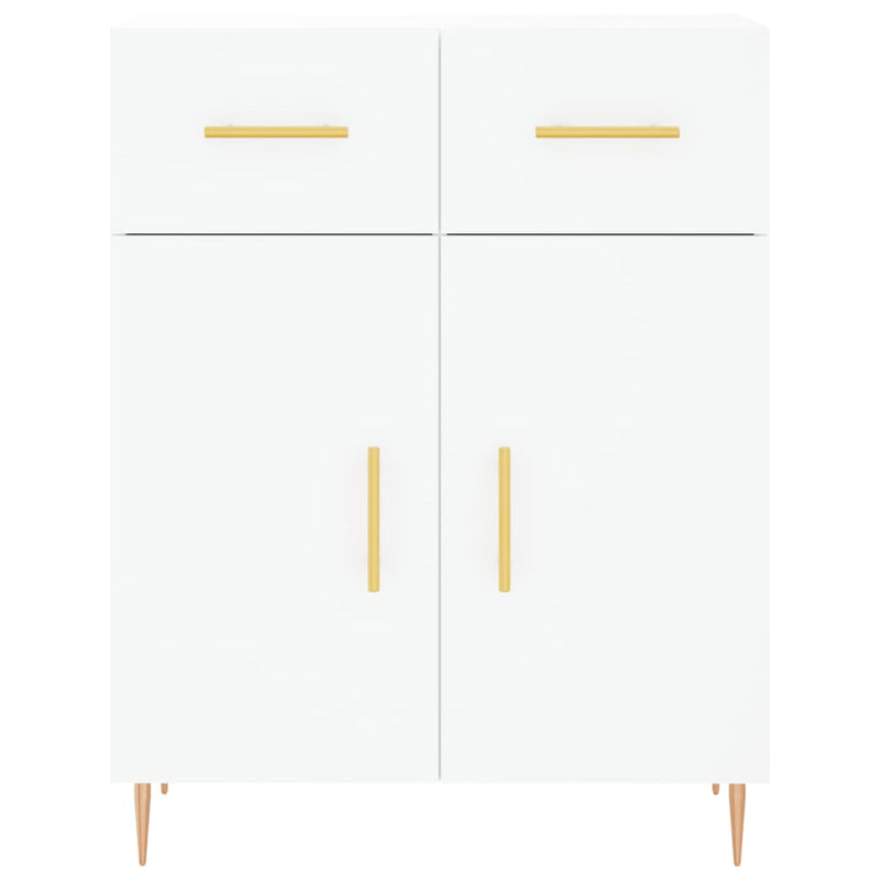 Sideboard White 69.5x34x90 cm Engineered Wood