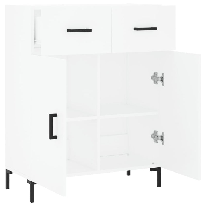 Sideboard White 69.5x34x90 cm Engineered Wood