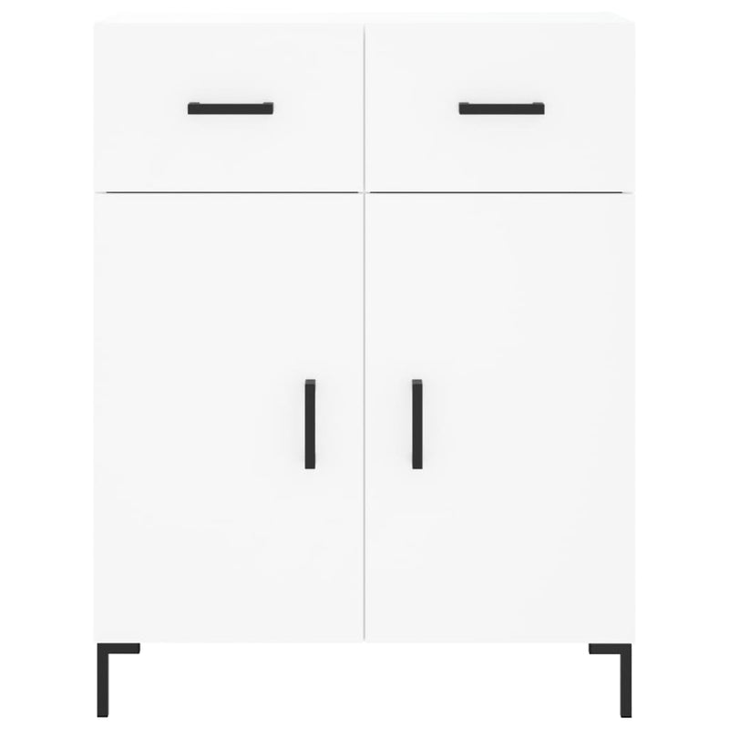 Sideboard White 69.5x34x90 cm Engineered Wood