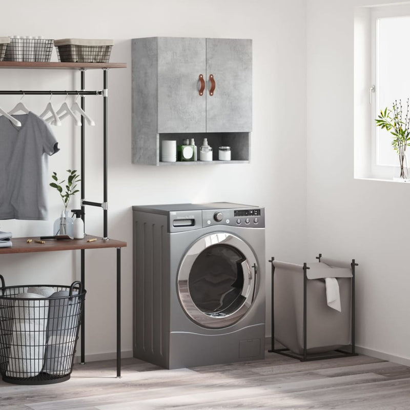 Wall Cabinet Concrete Grey 60x31x70 cm Engineered Wood