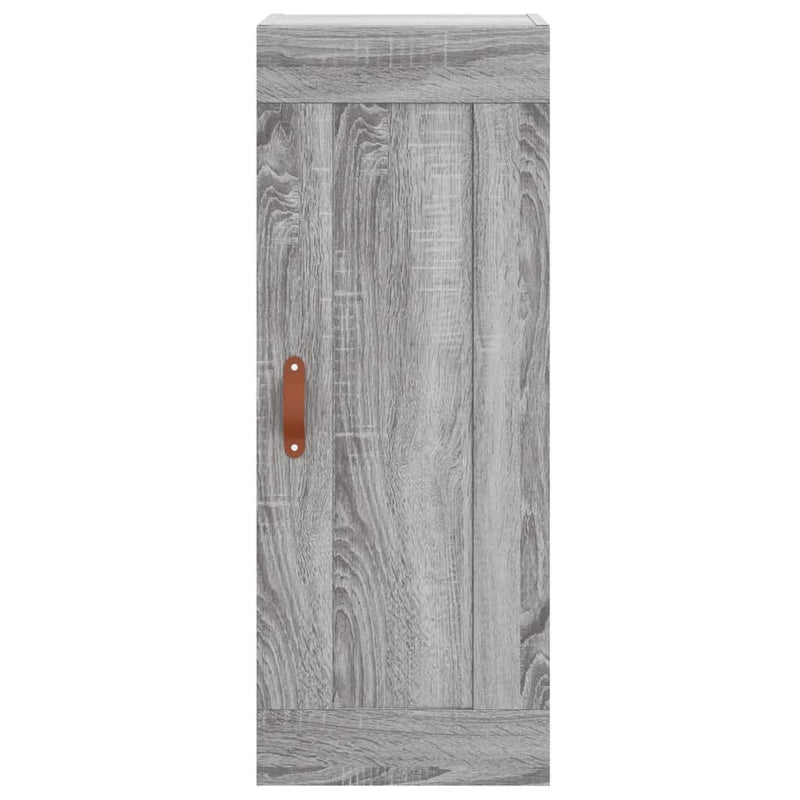 Wall Mounted Cabinet Grey Sonoma 34.5x34x90 cm Engineered Wood