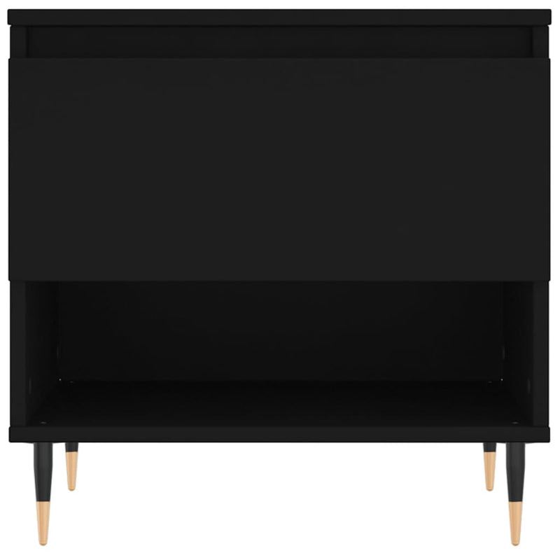 Coffee Tables 2 pcs Black 50x46x50 cm Engineered Wood