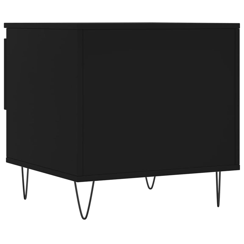Coffee Tables 2 pcs Black 50x46x50 cm Engineered Wood