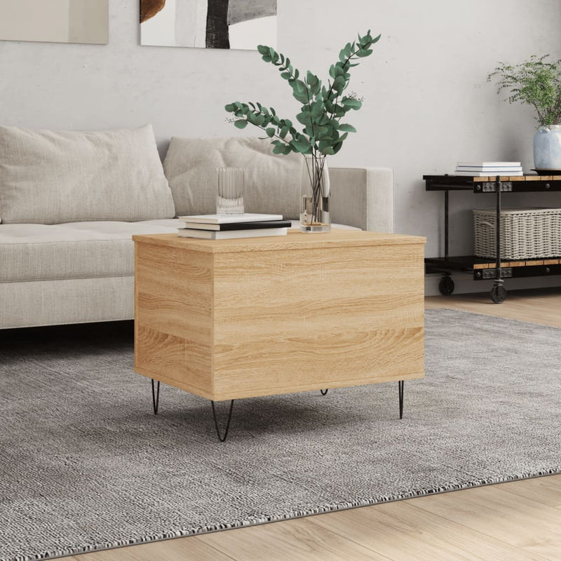 Coffee Table Sonoma Oak 60x44.5x45 cm Engineered Wood