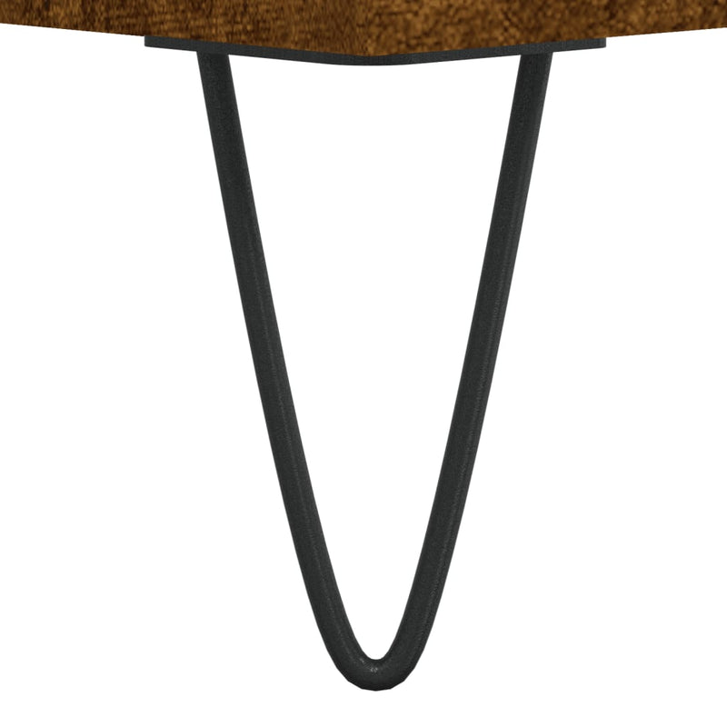 Coffee Table Smoked Oak 60x44.5x45 cm Engineered Wood