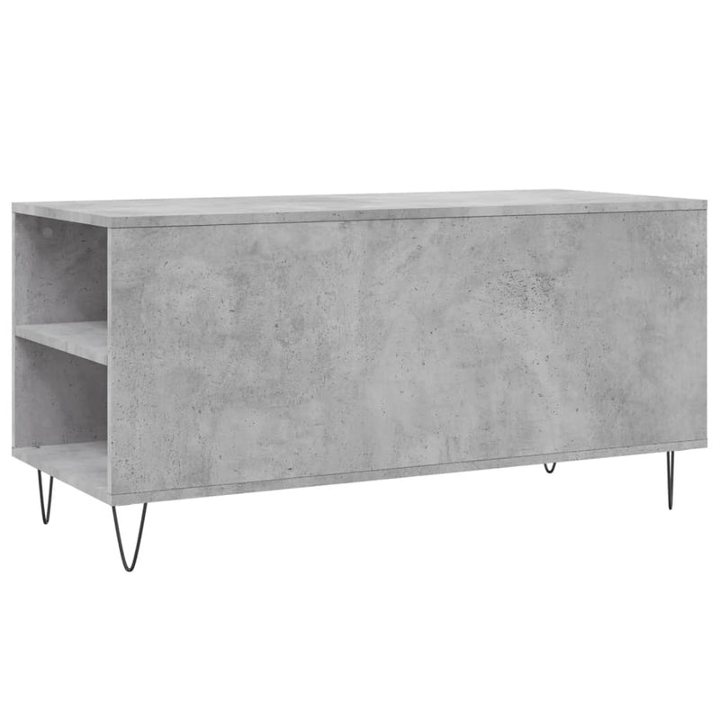 Coffee Table Concrete Grey 102x44.5x50 cm Engineered Wood