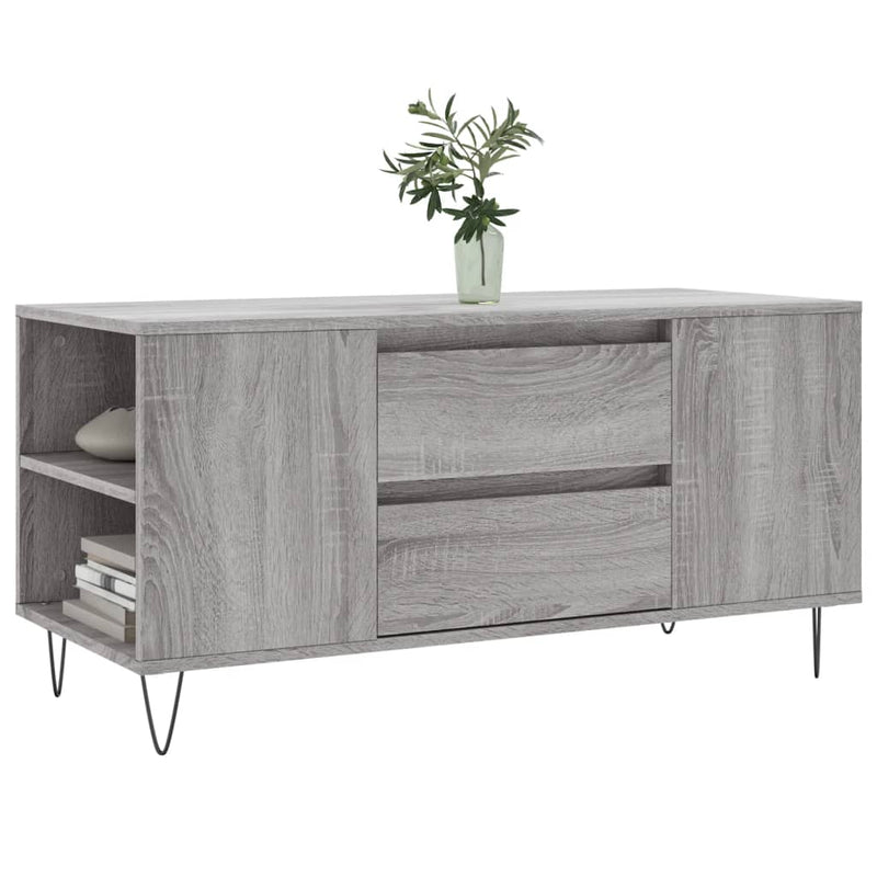 Coffee Table Grey Sonoma 102x44.5x50 cm Engineered Wood