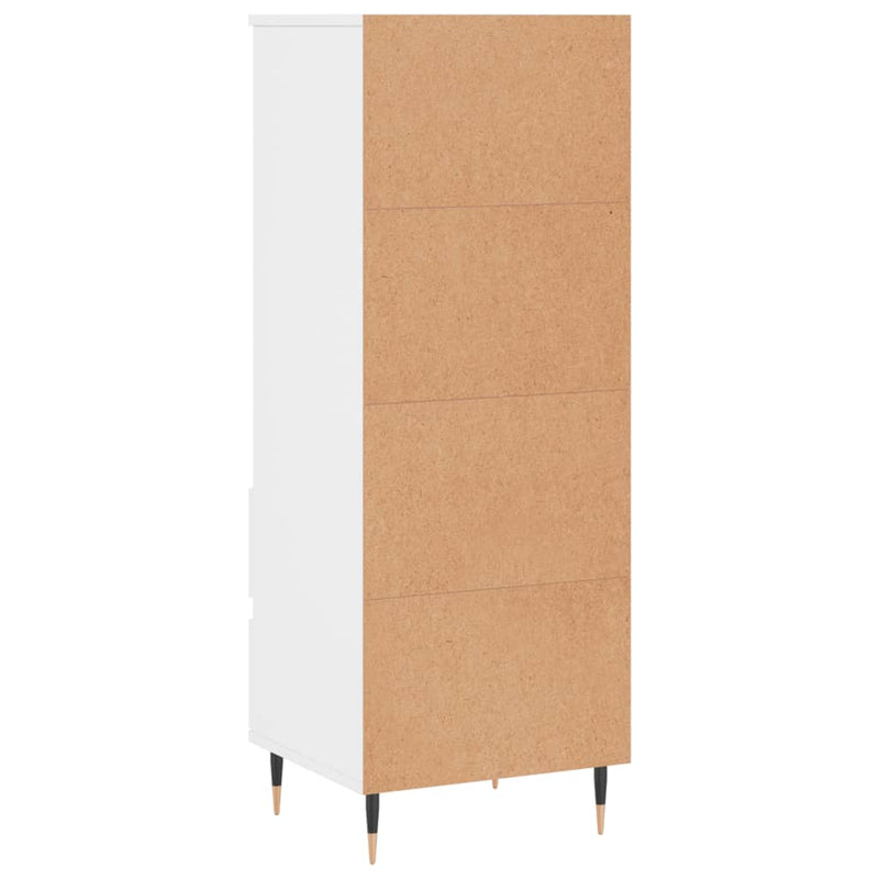 Highboard White 40x36x110 cm Engineered Wood