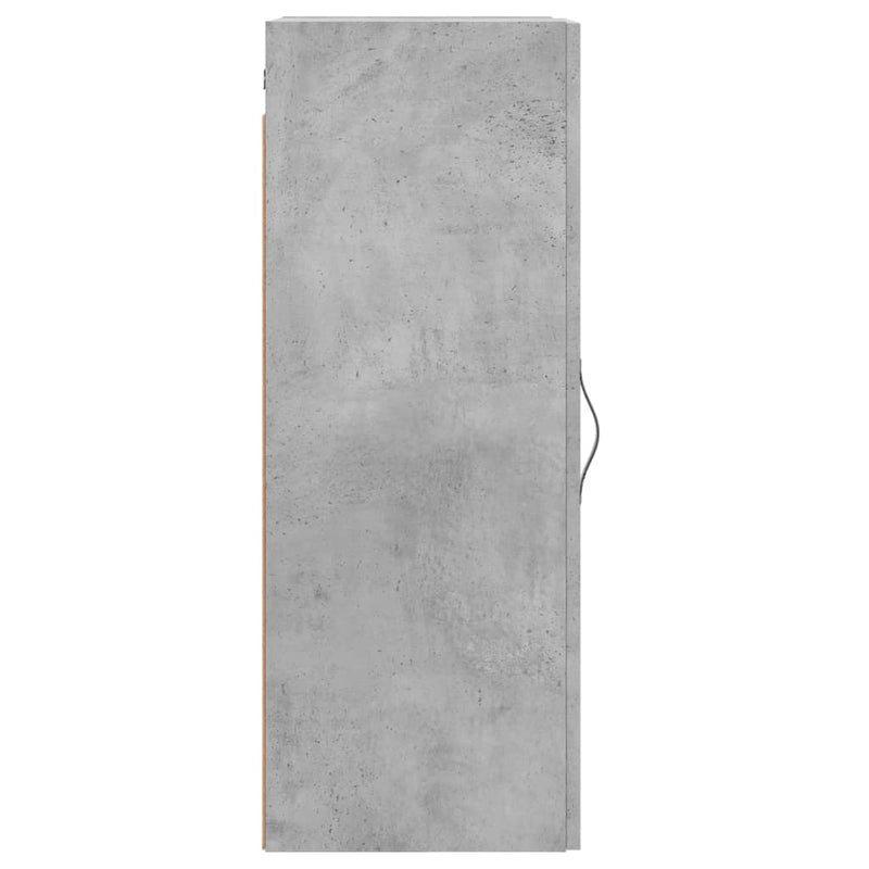 Wall Mounted Cabinet Concrete Grey 34.5x34x90 cm Engineered Wood