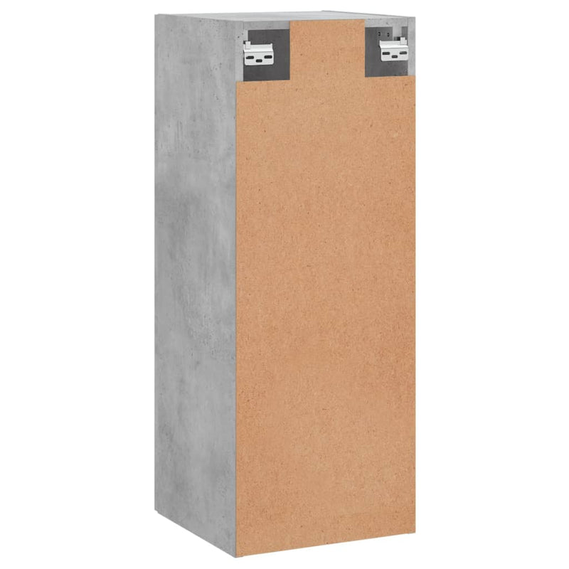 Wall Mounted Cabinet Concrete Grey 34.5x34x90 cm Engineered Wood