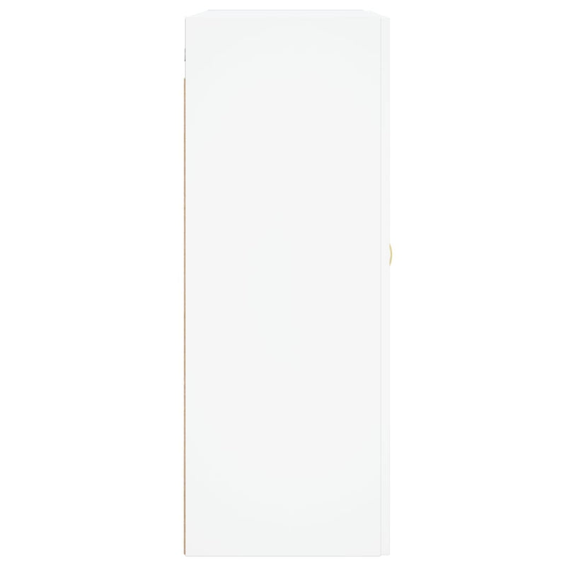 Wall Mounted Cabinet White 69.5x34x90 cm Engineered Wood