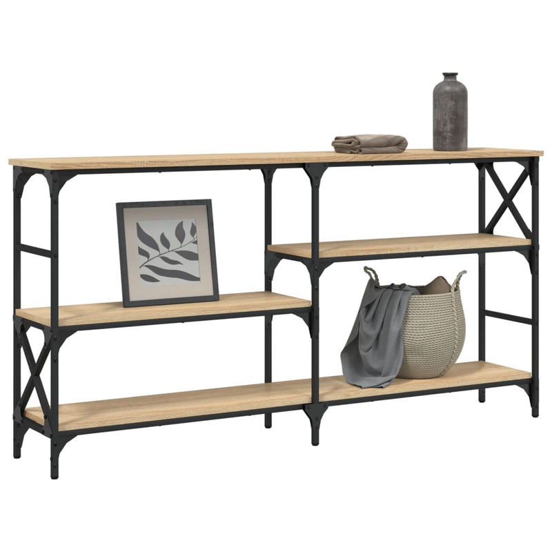 Console Table Sonoma Oak 150x29x76.5 cm Engineered Wood