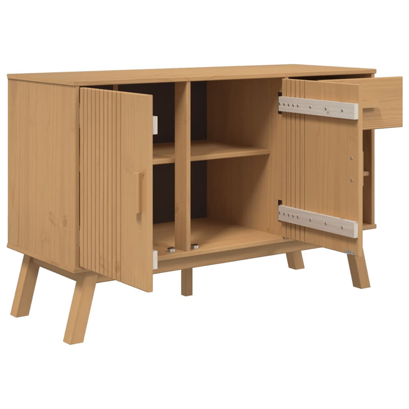 Sideboard OLDEN Brown 114x43x73.5 cm Solid Wood Pine