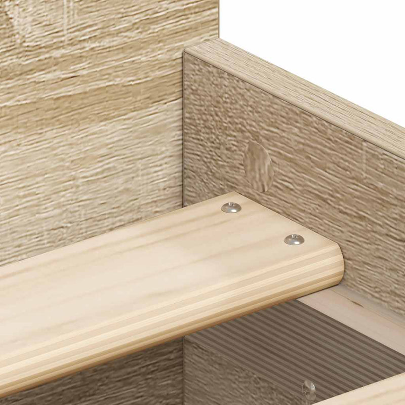 Bed Frame without Mattress Sonoma Oak 100x200 cm