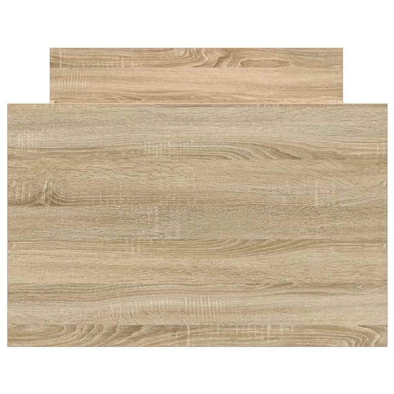 Bed Frame without Mattress Sonoma Oak 75x190 cm Small Single