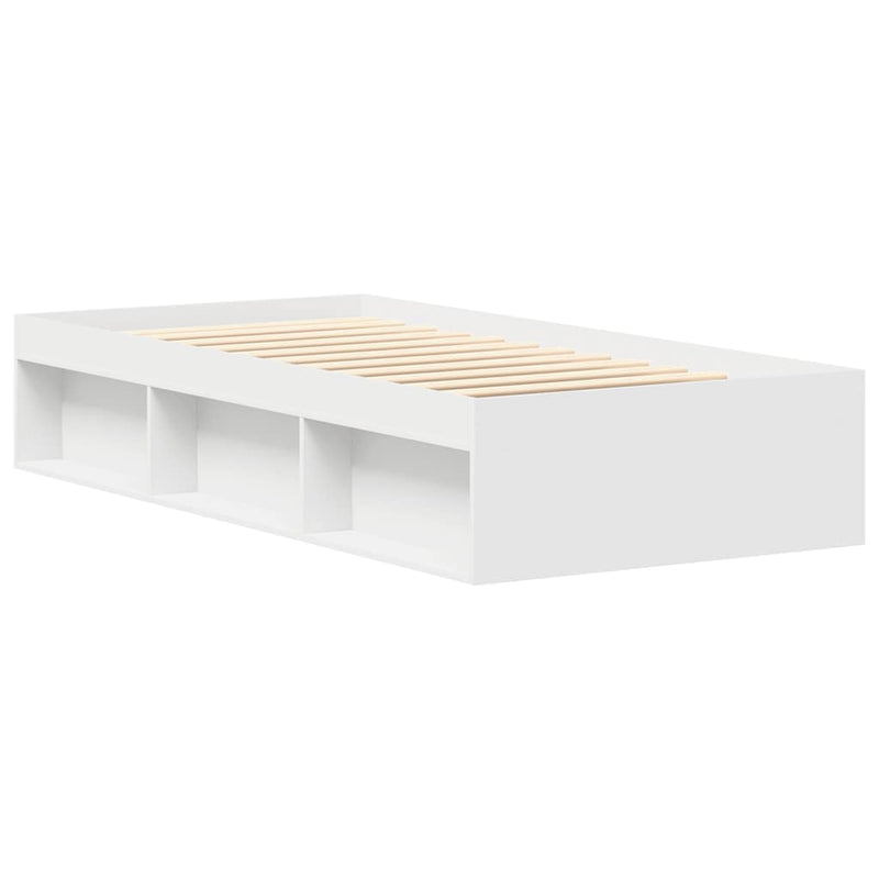 Bed Frame without Mattress White 90x200 cm