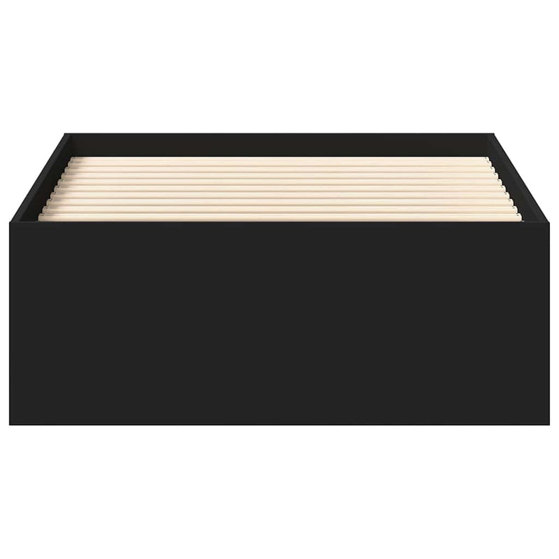Bed Frame without Mattress Black 90x200 cm