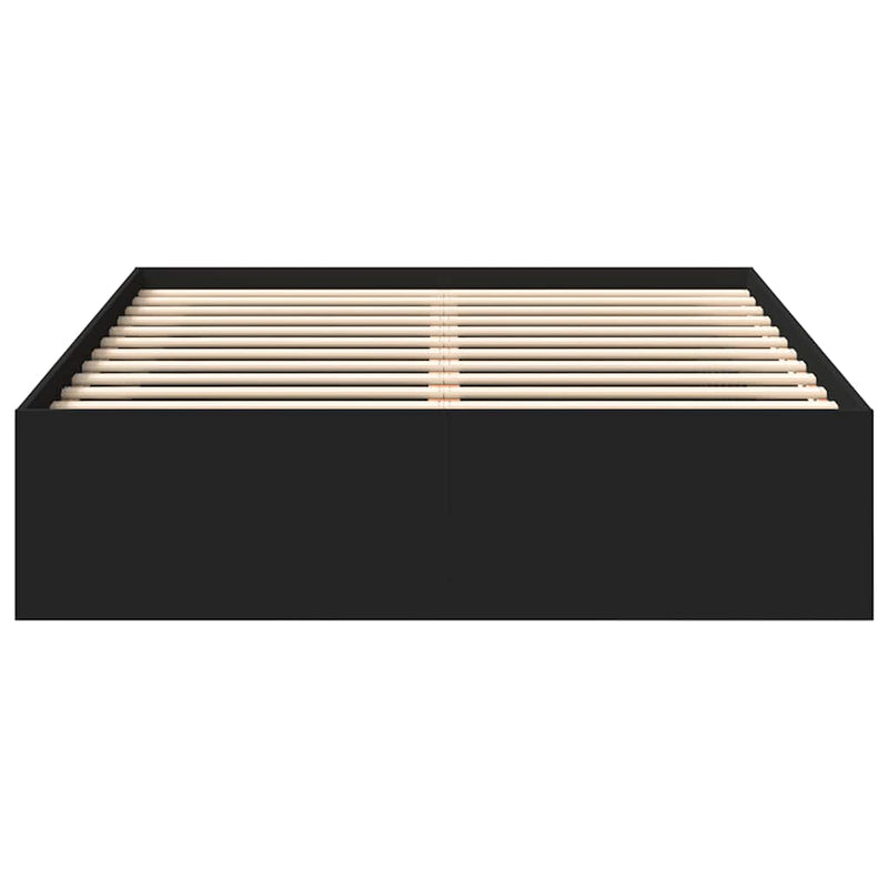 Bed Frame without Mattress Black 120x200 cm