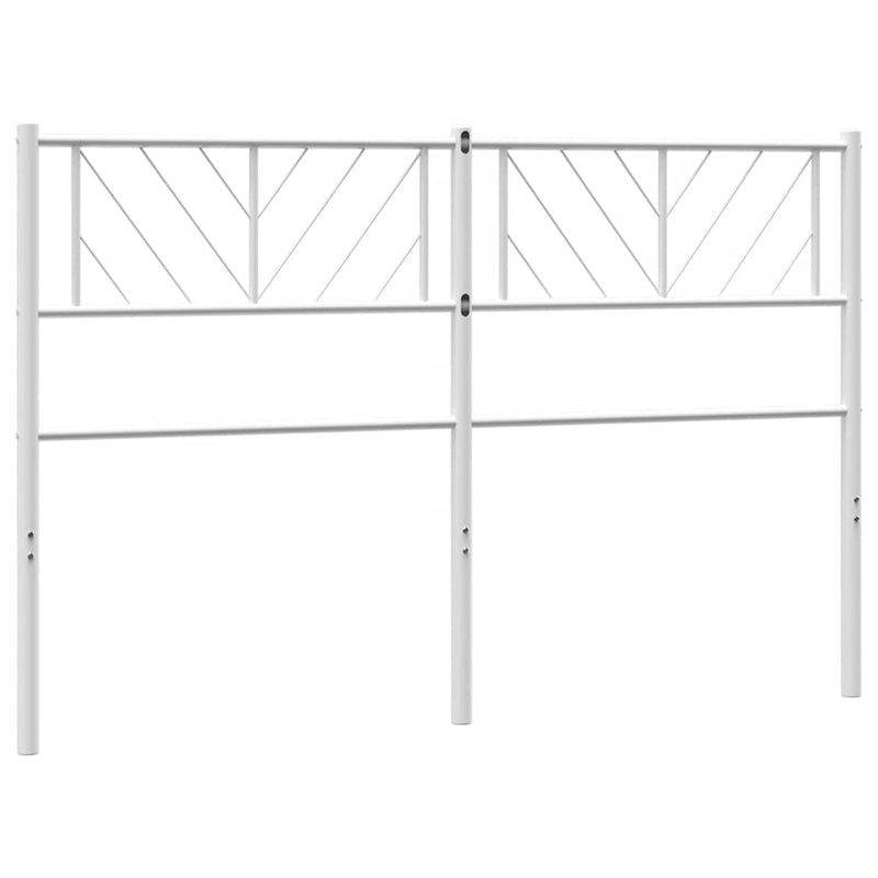 Metal Headboard White 150 cm