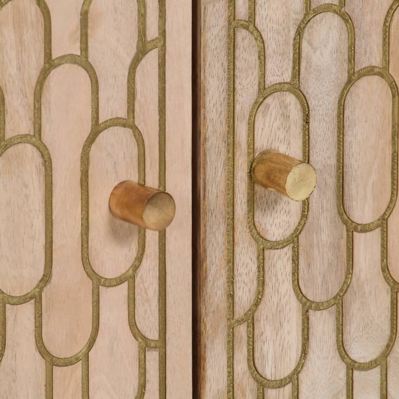 Side Cabinets 3 pcs 60x33x75 cm Solid Wood Mango