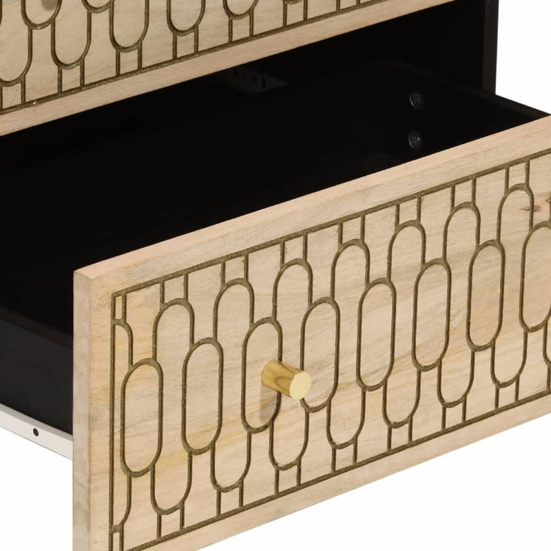 Side Cabinets 3 pcs 60x33x75 cm Solid Wood Mango