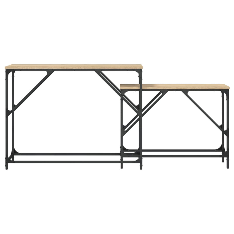 Nesting Console Tables 2 pcs Sonoma Oak Engineered Wood