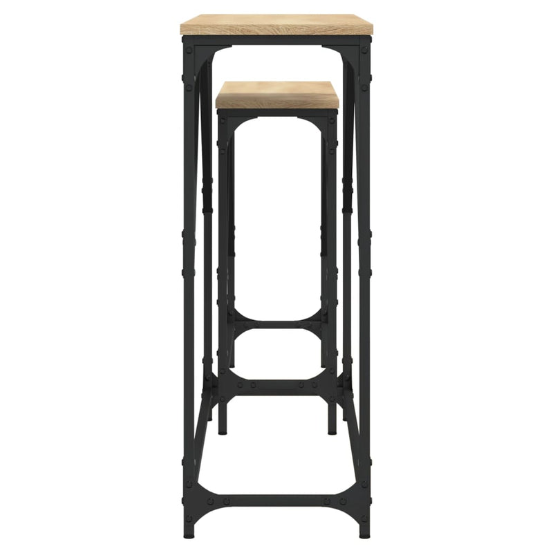 Nesting Console Tables 2 pcs Sonoma Oak Engineered Wood