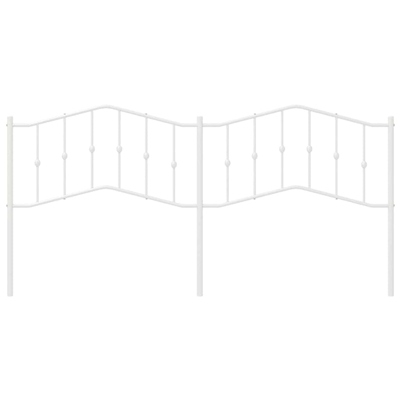 Metal Headboard White 193 cm