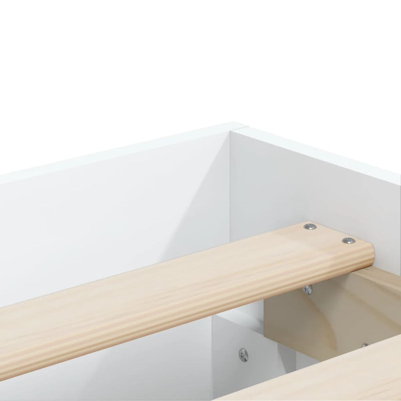Modern Wooden Double Size 135cm Bed Frame Base With Storage Drawers