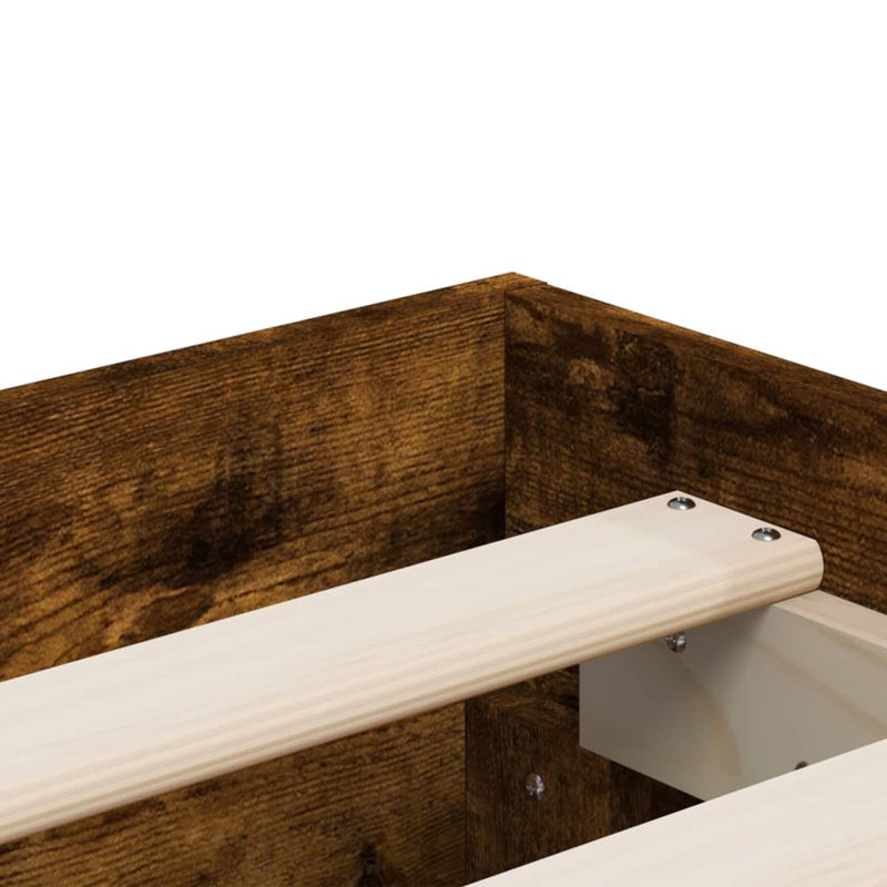 Modern Wooden Double Size 135cm Bed Frame Base With Storage Drawers