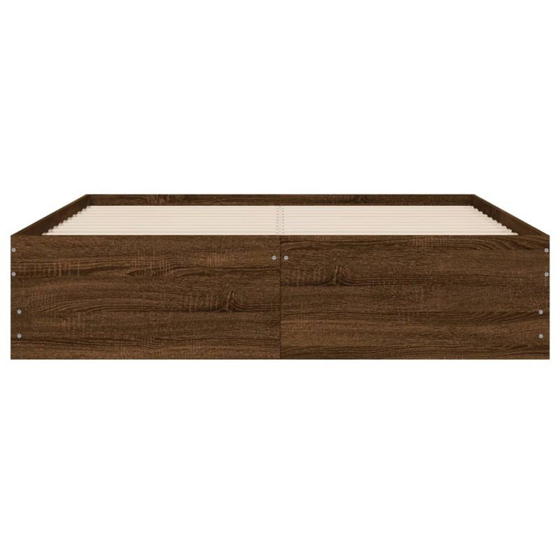 Modern Wooden Double Size 135cm Bed Frame Base With Storage Drawers